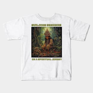 Ayahuasca And the Old Shaman Ritual Kids T-Shirt